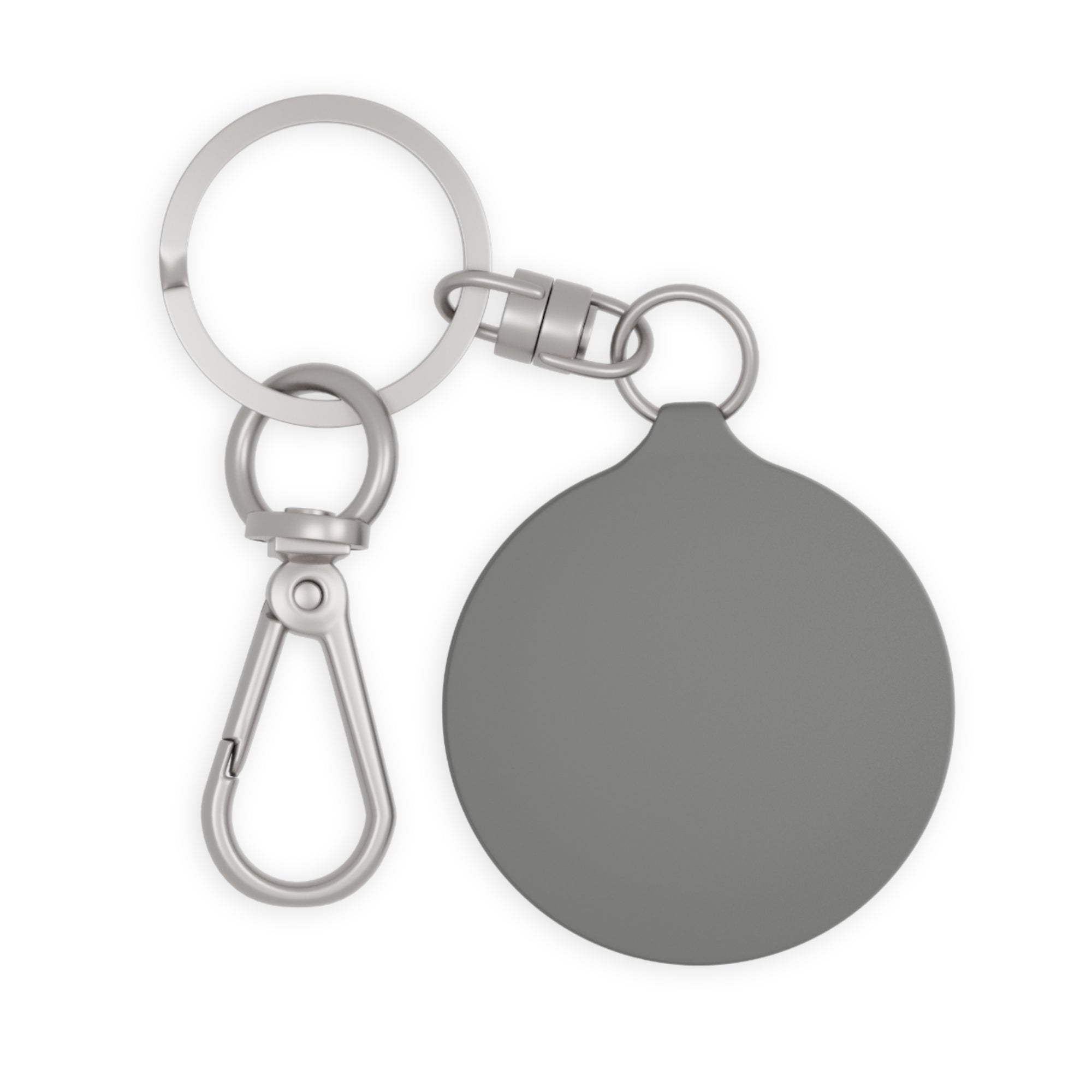 Bitcoin BTC Crypto Logo Acrylic Keychain - back view