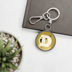 Dogecoin DOGE Crypto Keychain - lifestyle display