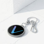 Vechain Logo Acrylic Keyring - side detail
