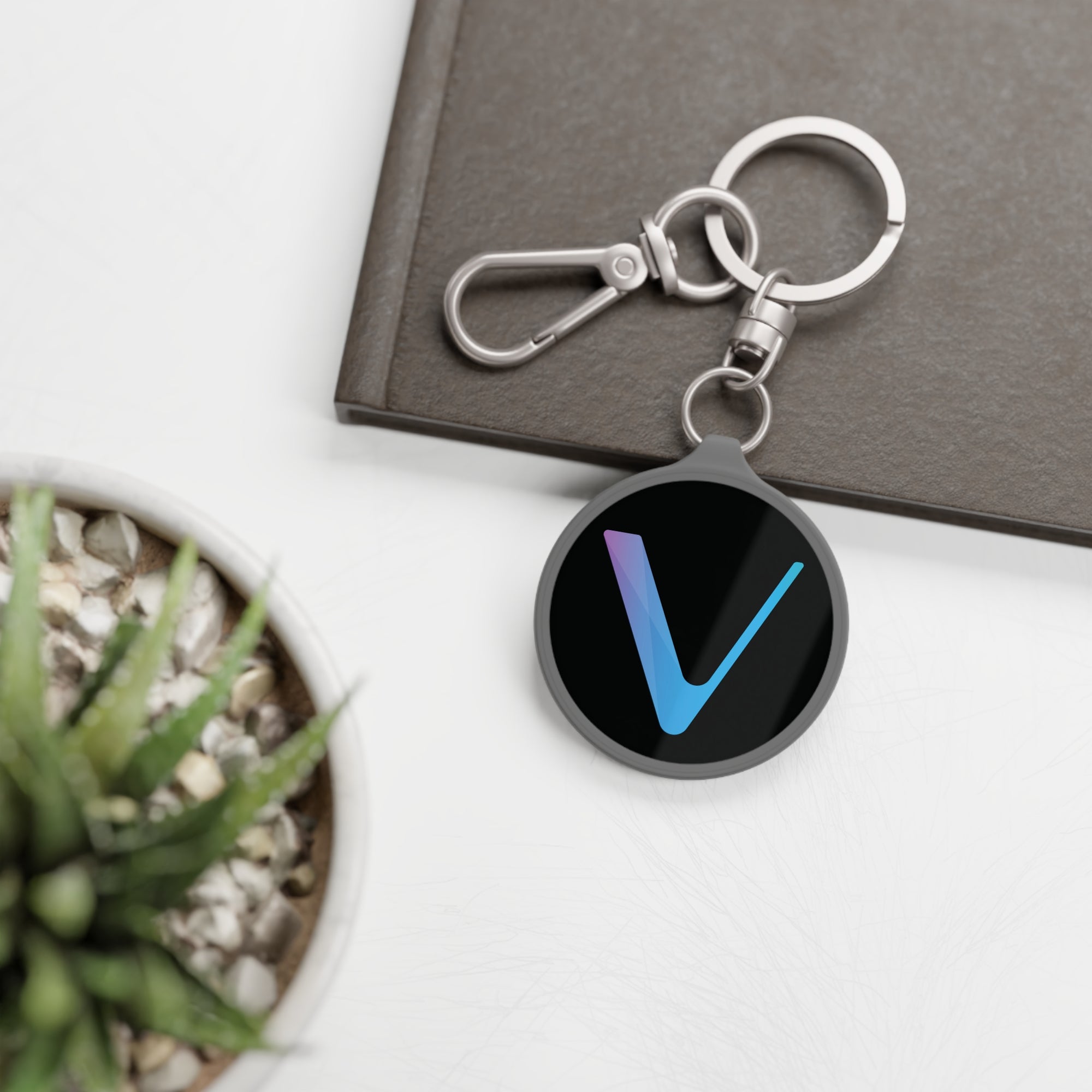 Vechain VET Crypto Keychain - lifestyle display