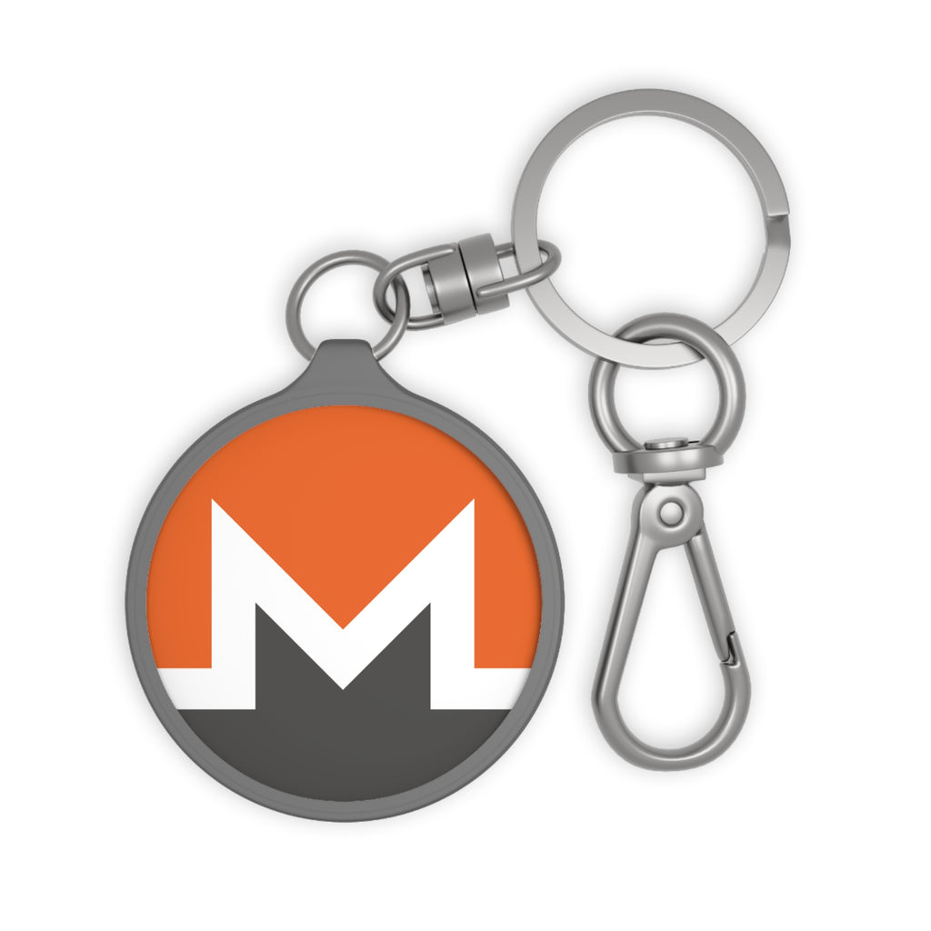 Acrylic Monero XMR Logo Keychain - front view