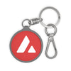 Acrylic Avalanche AVAX Logo Keychain - front view