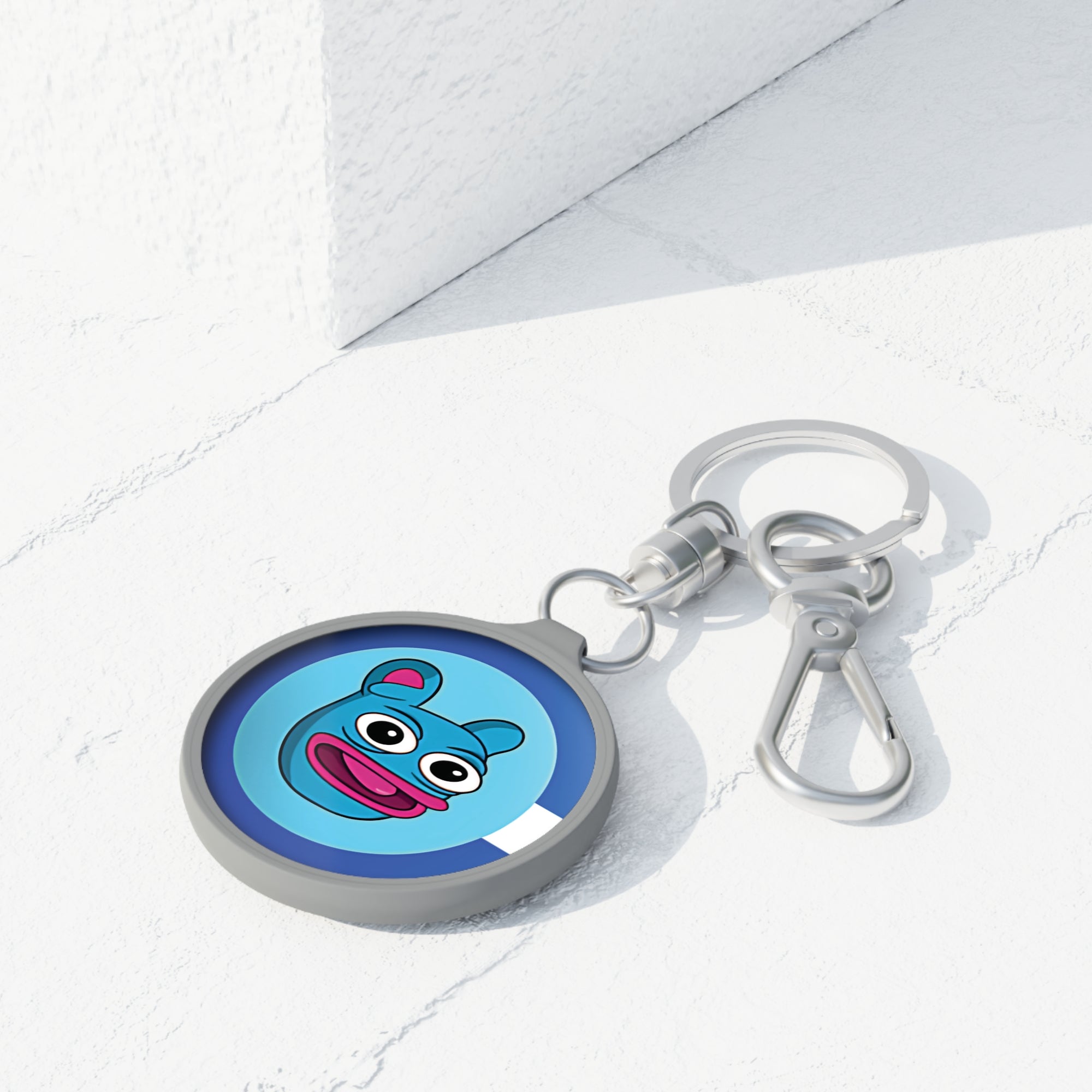 Brett Logo Acrylic Keyring - side detail