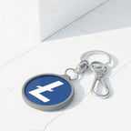 Litecoin Logo Acrylic Keyring - side detail