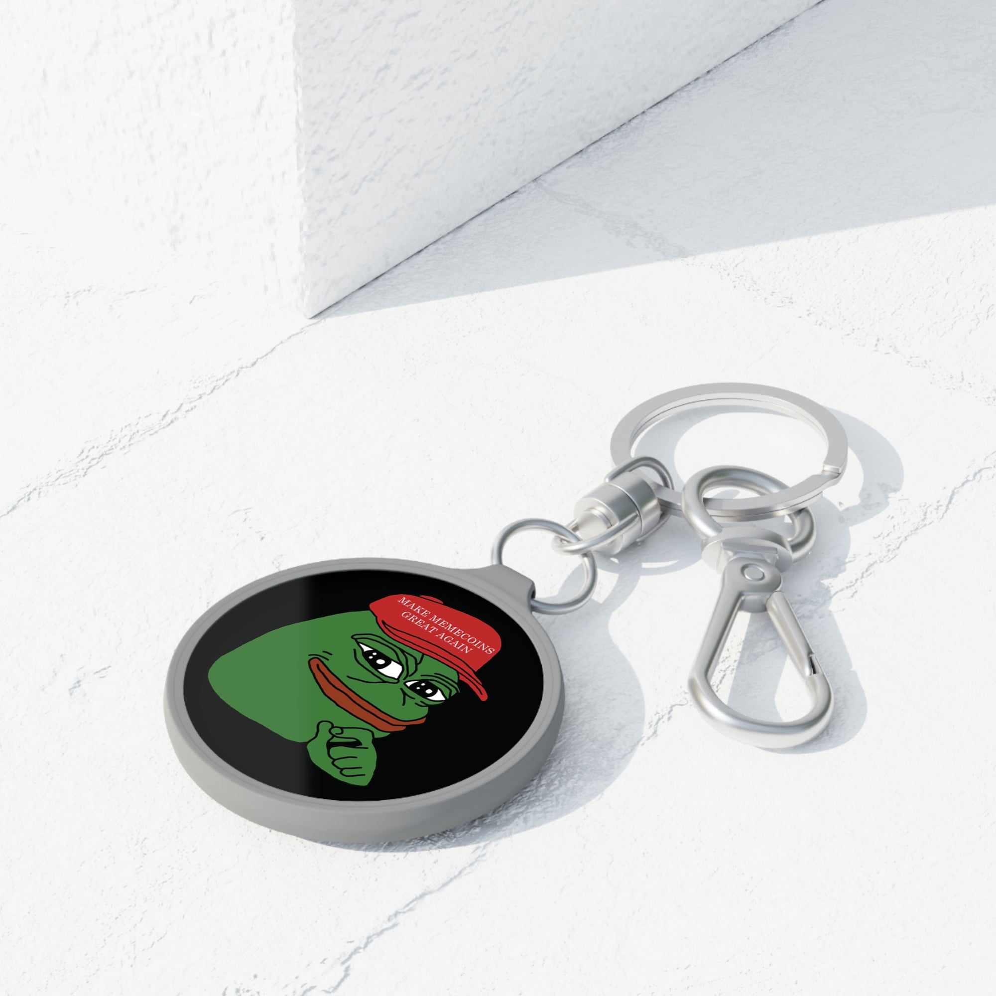 Pepe Logo Acrylic Keyring - side detail