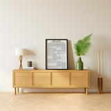 Bitcoin Whitepaper Poster - Unframed