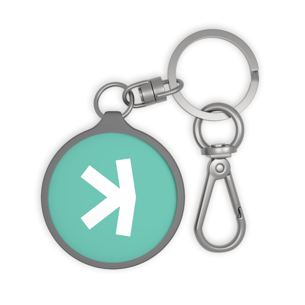 Acrylic Kaspa KAS Keychain - front view