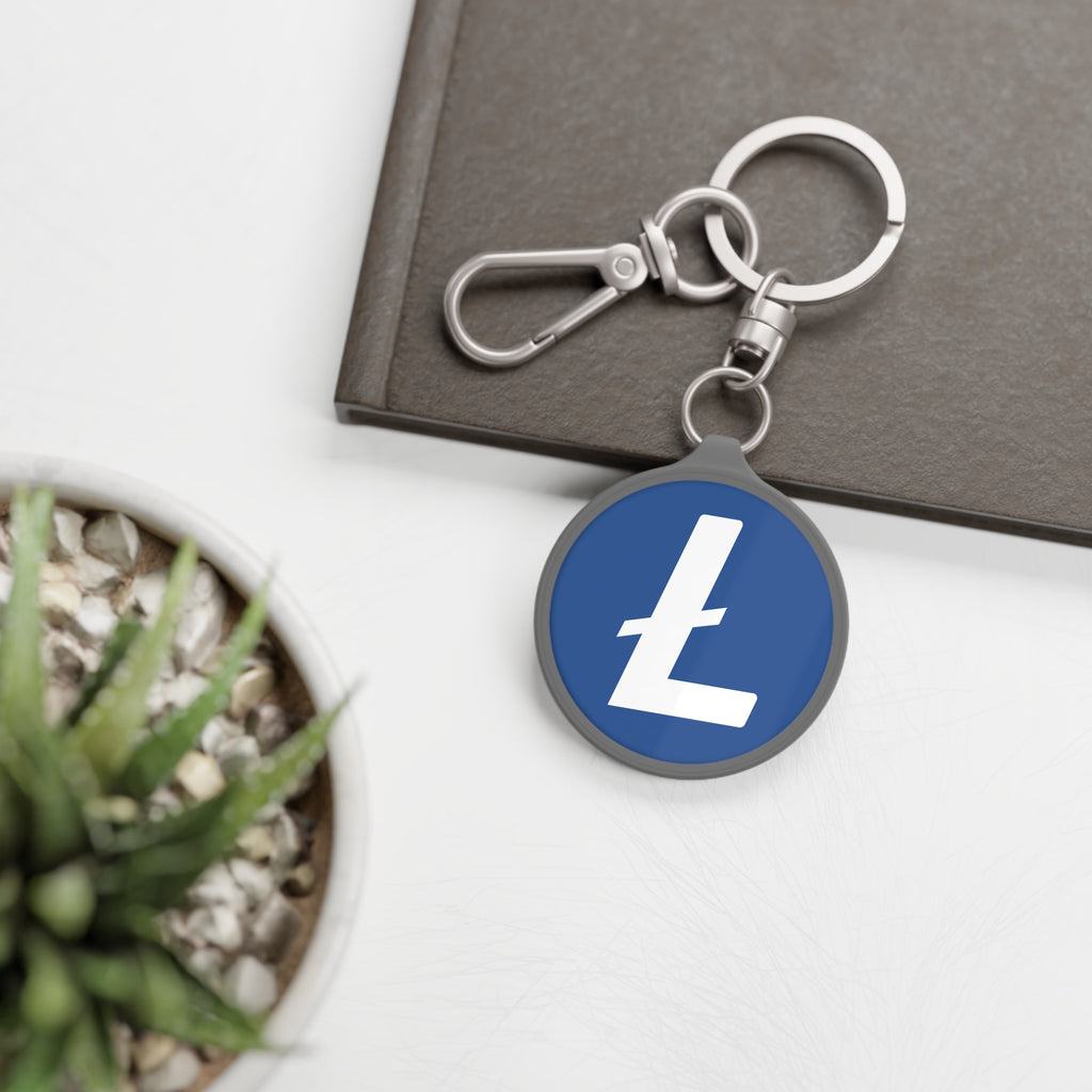 Litecoin LTC Crypto Keychain - lifestyle display