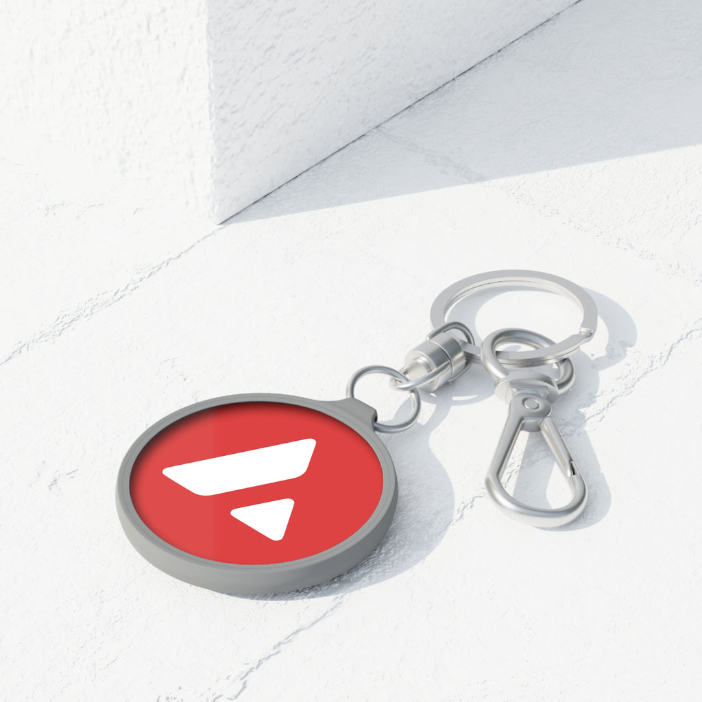 Avalanche Logo Acrylic Keyring - side detail