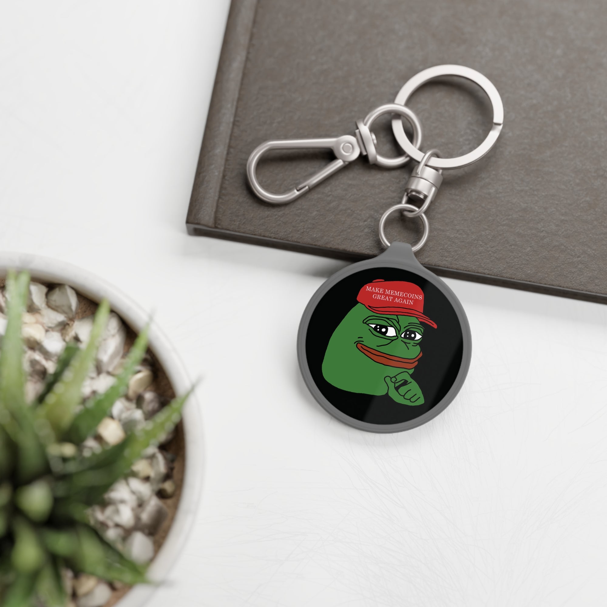 Pepe PEPE Crypto Keychain - lifestyle display