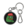 Acrylic Pepe PEPE Meme Coin Logo Keychain - front view