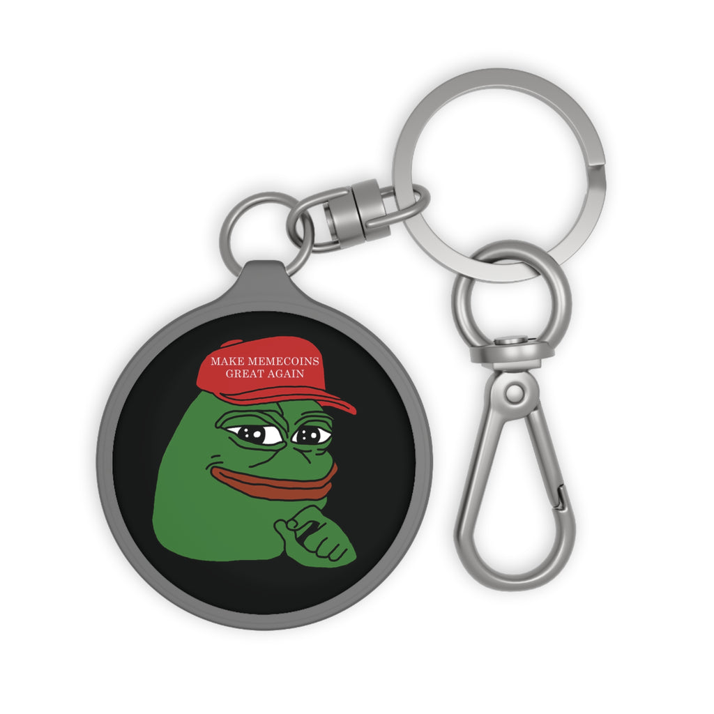 Acrylic Pepe PEPE Meme Coin Logo Keychain - front view