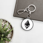 Ethereum ETH Crypto Keychain - lifestyle display