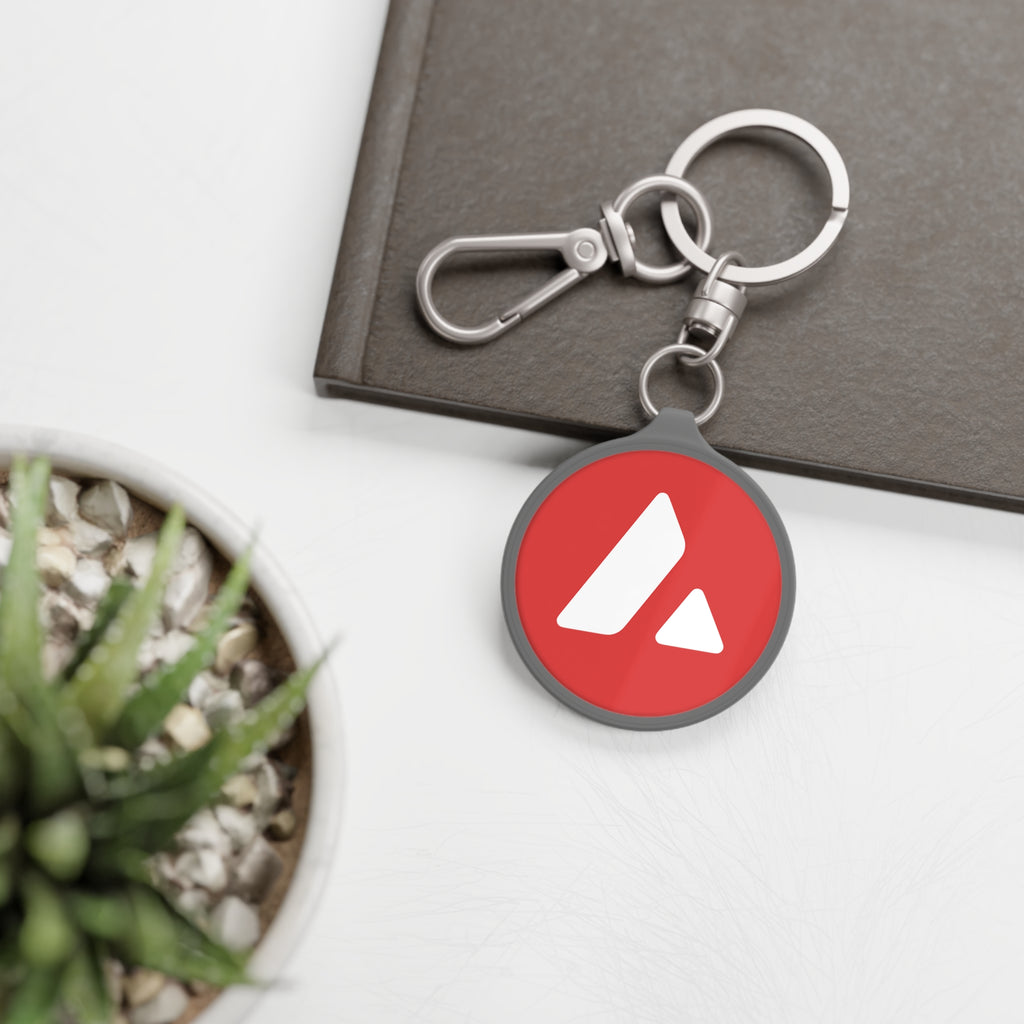 Avalanche AVAX Crypto Keychain - lifestyle display