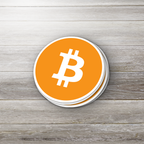 Bitcoin Logo Stickers - multiple sizes pile