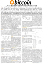 Bitcoin Whitepaper Style B Poster - detail view