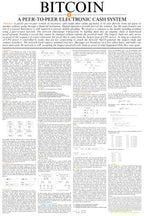 Bitcoin Whitepaper Poster - detail view