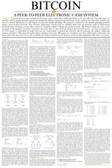 Bitcoin Whitepaper Poster - detail view