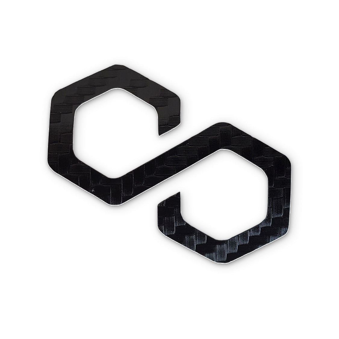 Polygon Carbon Fibre Decal - MATIC logo on carbon fiber texture