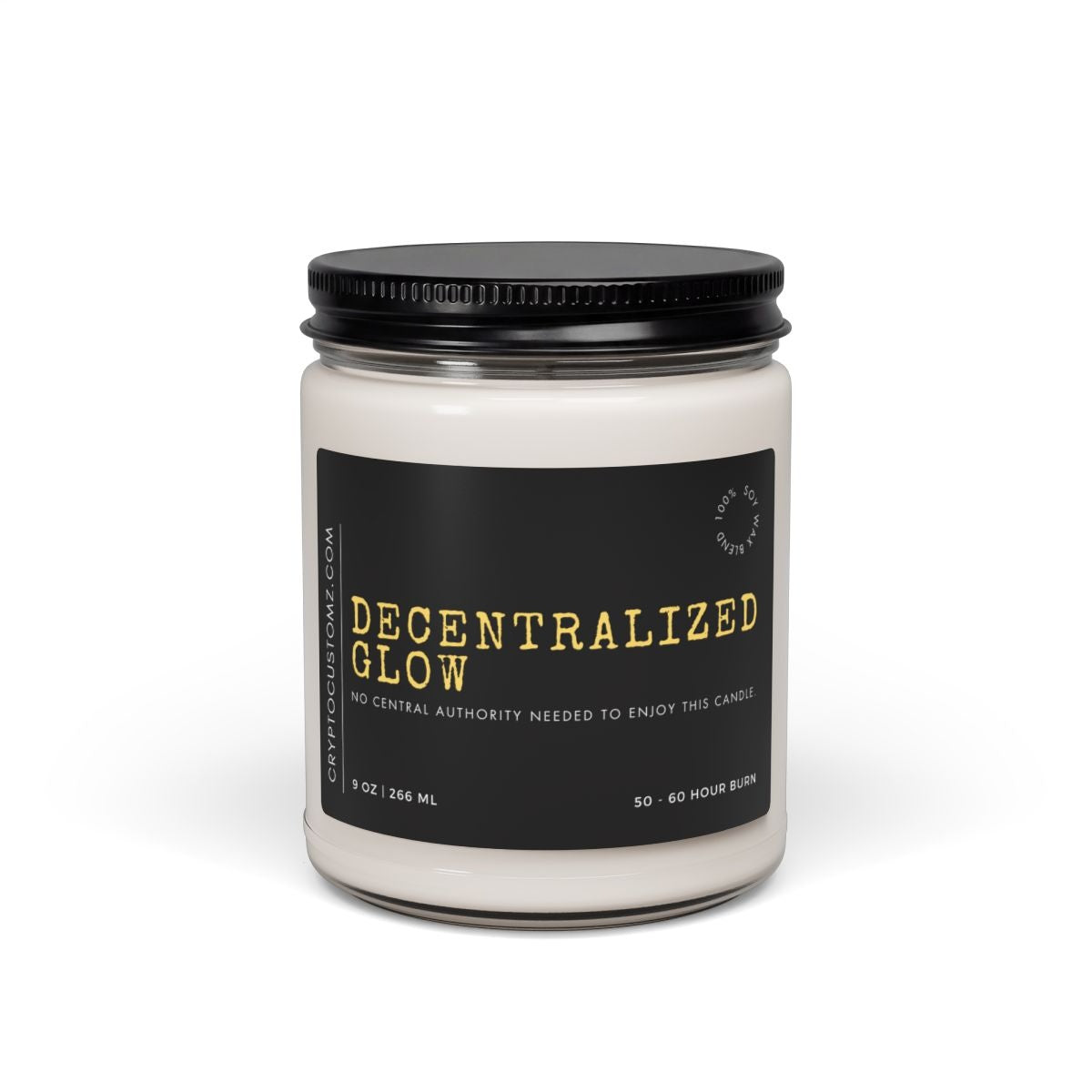 Decentralized Glow Candle - side view
