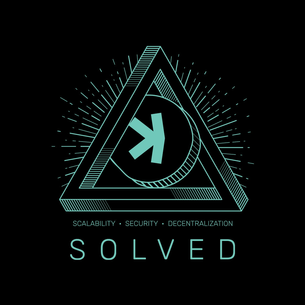 Kaspa Trilema Solved Poster Unframed - full view