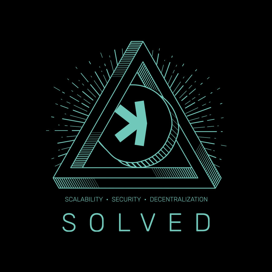 Kaspa Trilema Solved Poster Unframed - full view