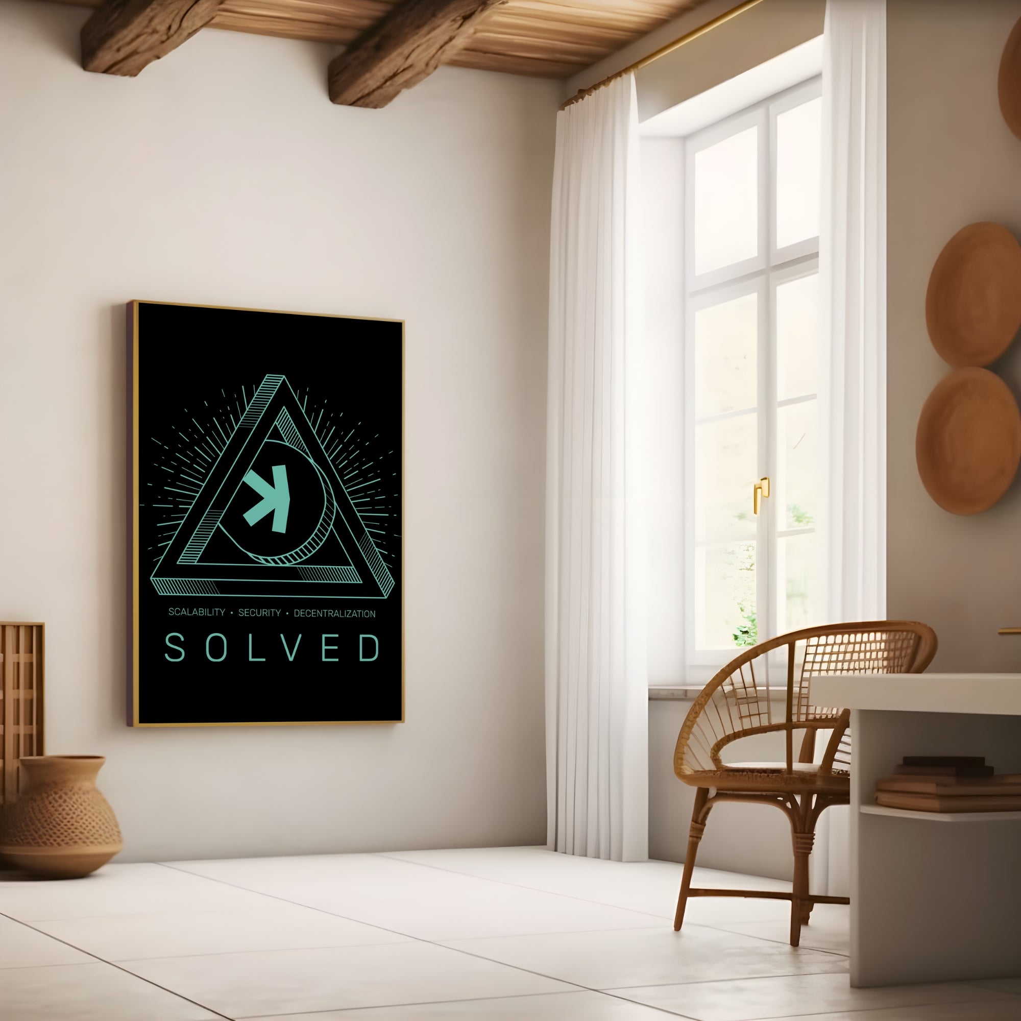 Kaspa Trilema Solved Poster - Unframed