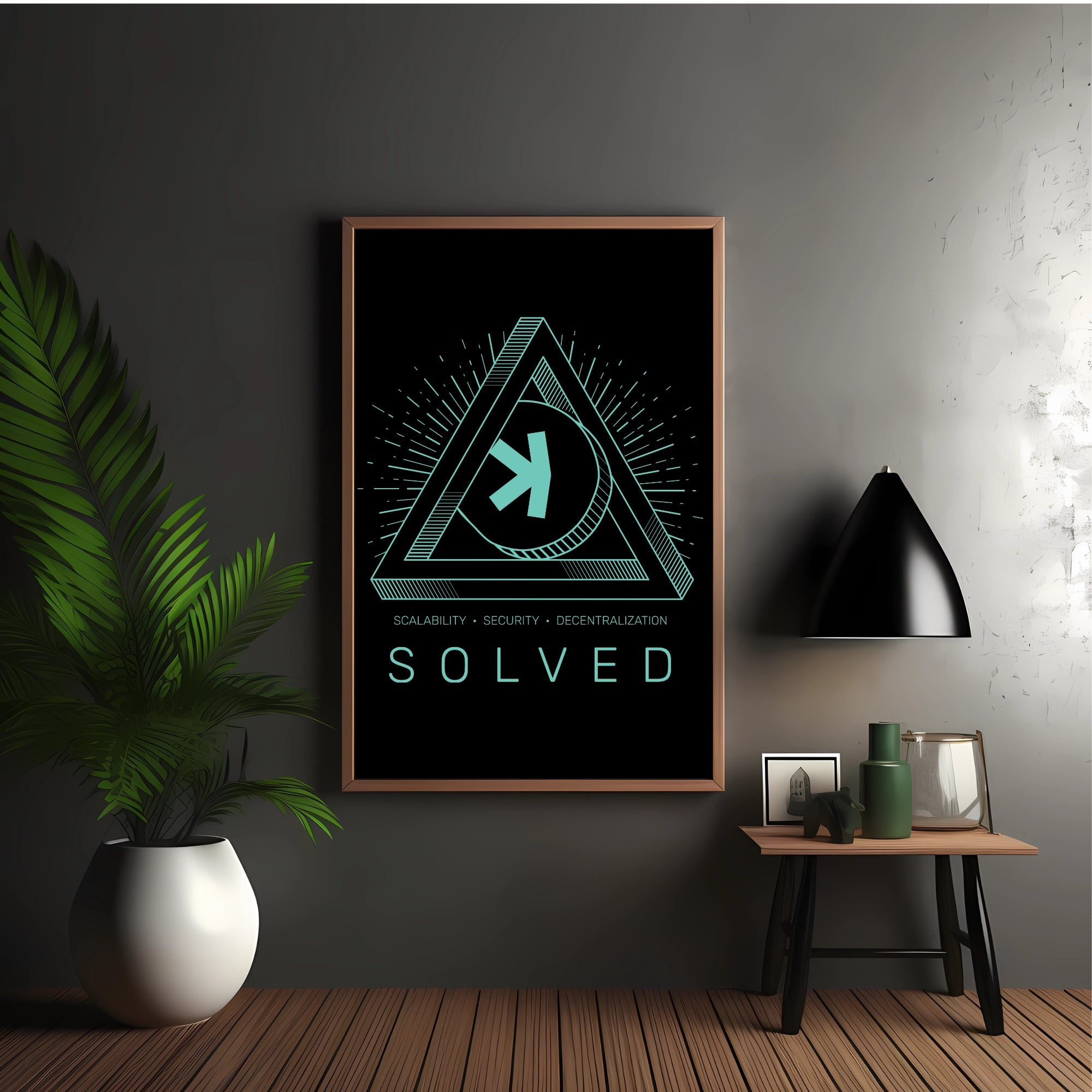 Kaspa Trilema Solved Poster - Unframed