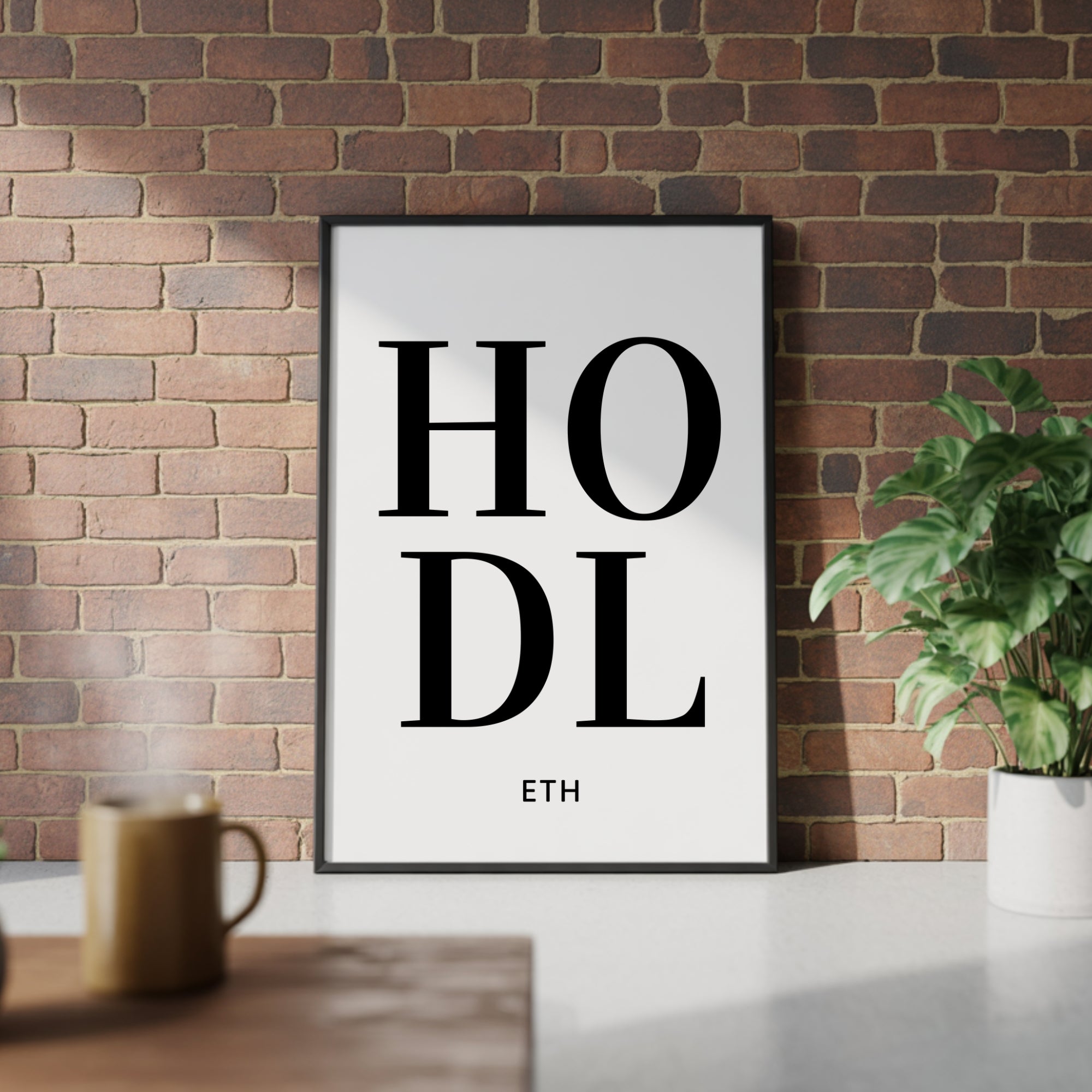 HODL ETH Ethereum Poster - Unframed