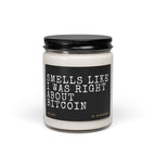 Right About Bitcoin Candle - side view