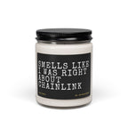Right About Chainlink Candle - side view