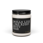 Right About HBAR Candle - side view
