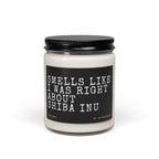 Right About Shiba Inu Candle - side view
