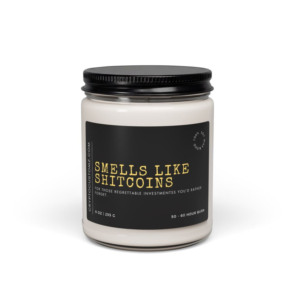 Smells Like Shitcoins Candle - side view