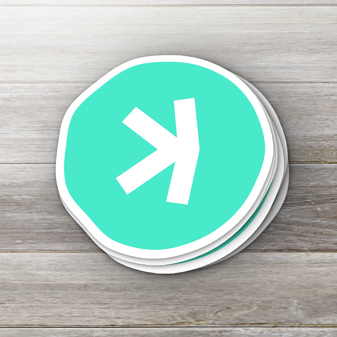 Kaspa Logo Waterproof Vinyl Crypto Sticker