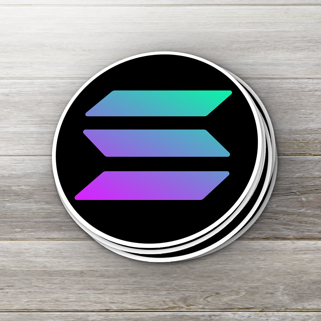 Solana Logo Waterproof Vinyl Crypto Sticker