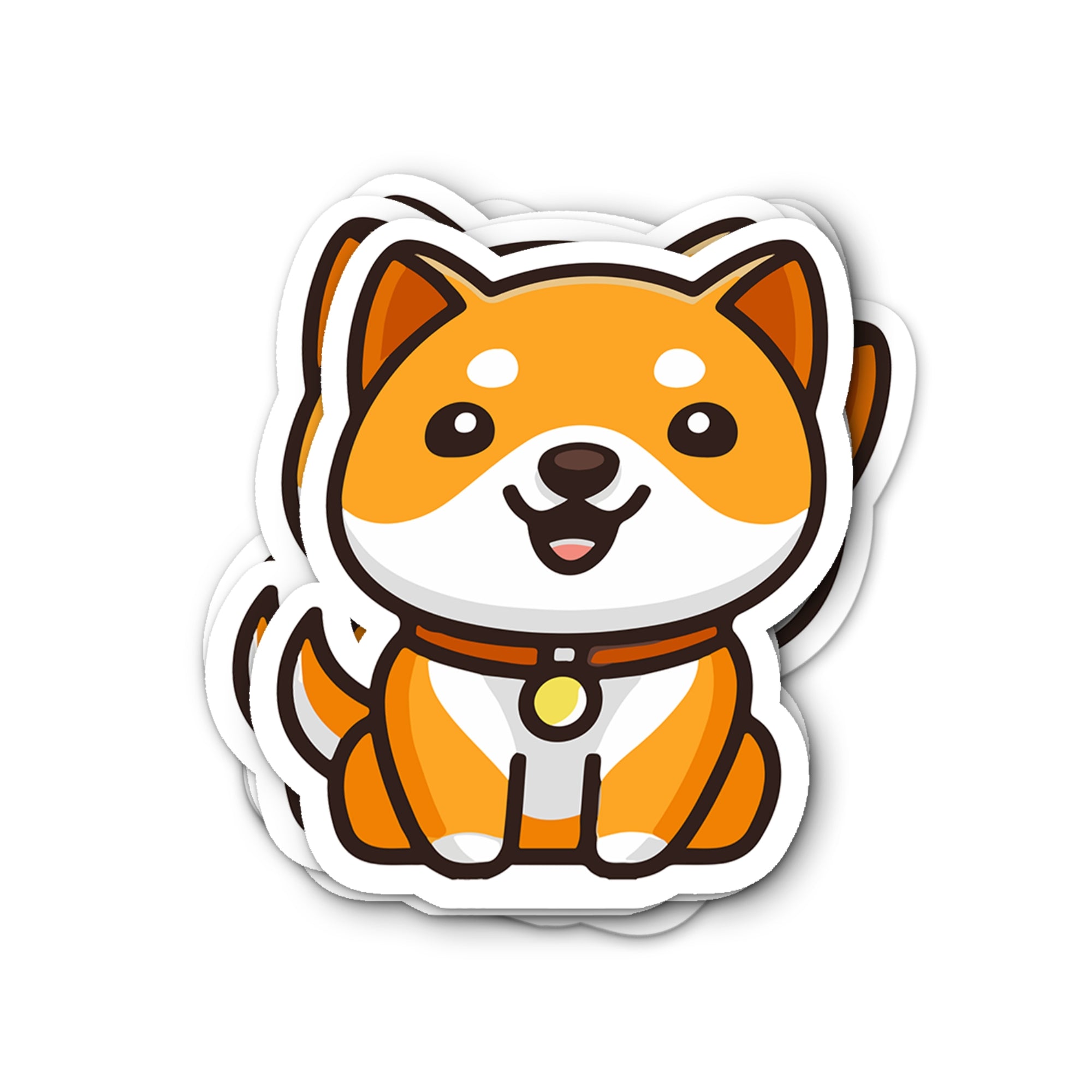 Baby Doge Logo Waterproof Vinyl Crypto Sticker - Baby Doge meme coin logo