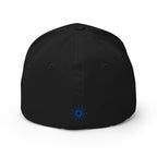Embroidered Render FlexFit Dad Hat - black back view