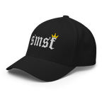 The SMSF Crypto Flexfit Hat - black left-front view