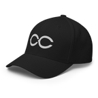 The Monogram Crypto Flexfit Hat - black left-front view