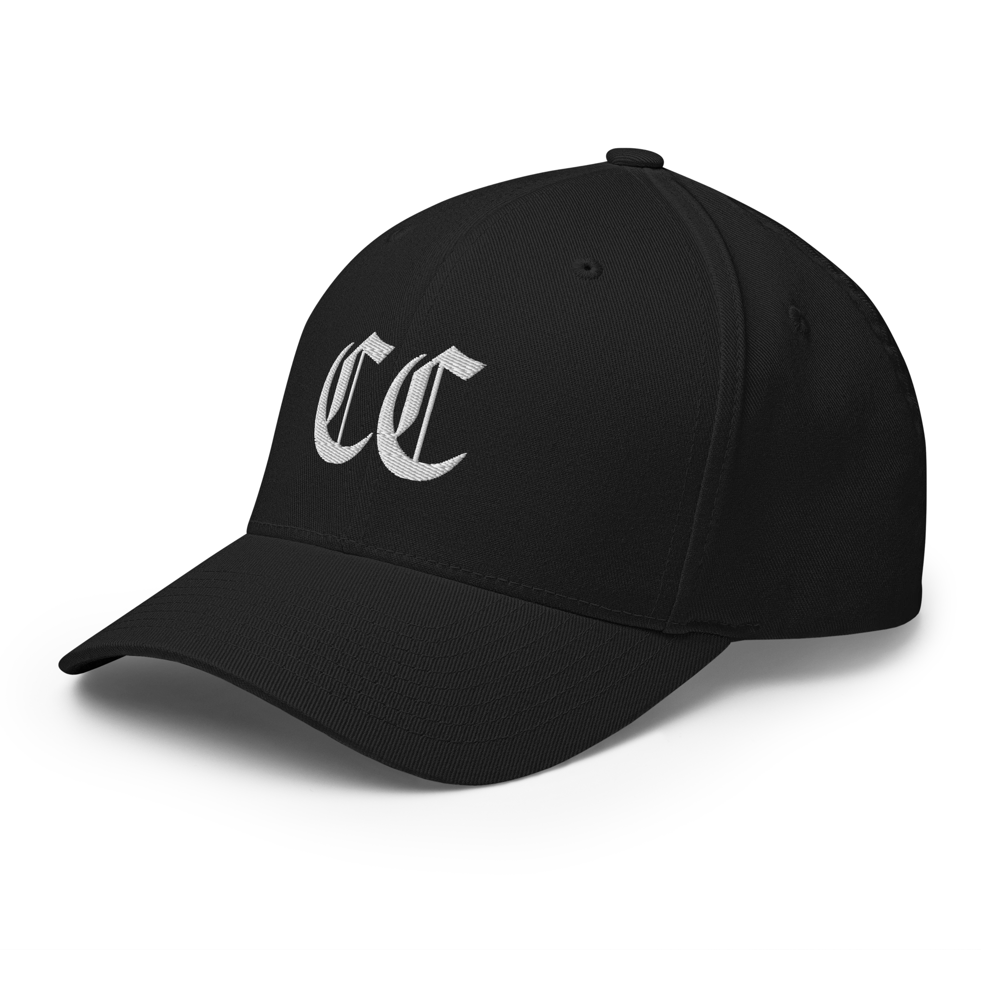 CC Signature Crypto Flexfit Hat - black left-front view