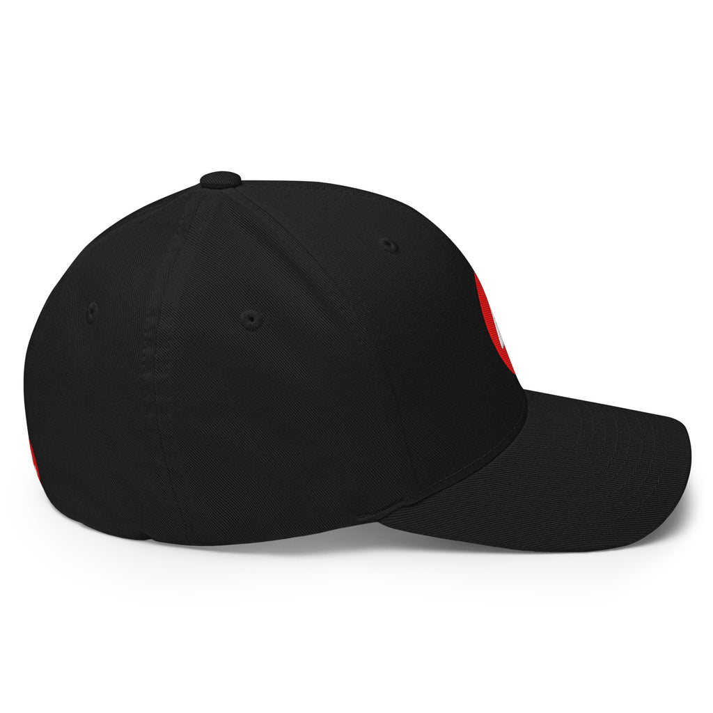 Embroidered Avalanche AVAX crypto hat black - right side view