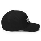 Bitcoin Script Crypto Flexfit Hat - black right-side view