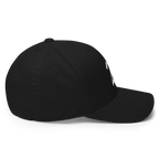 21 Million Crypto Flexfit Hat - black right-side view
