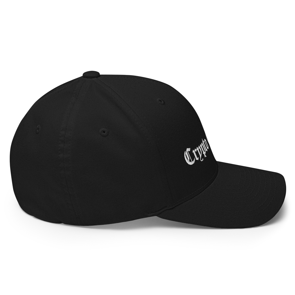 The OG Crypto Flexfit Hat - black right-side view