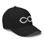 The Monogram Crypto Flexfit Hat - black right-front view