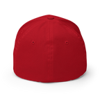 The SMSF Crypto Flexfit Hat - red back view