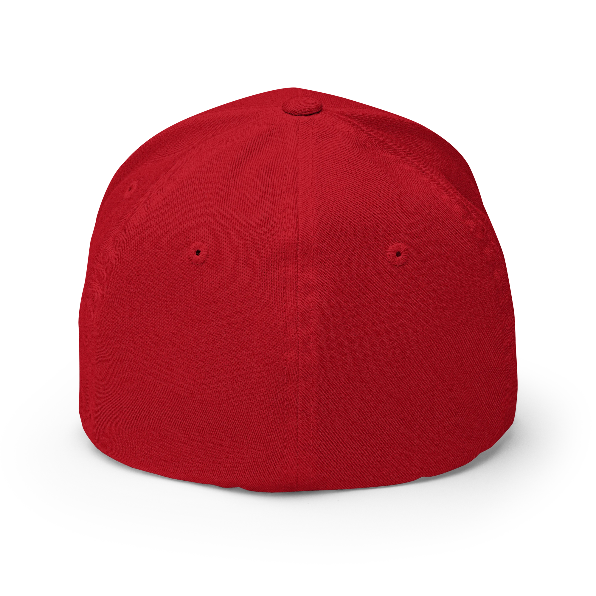 The SMSF Crypto Flexfit Hat - red back view