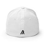 Embroidered Algorand FlexFit Dad Hat - white back view