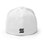 Embroidered Solana FlexFit Dad Hat - white back view